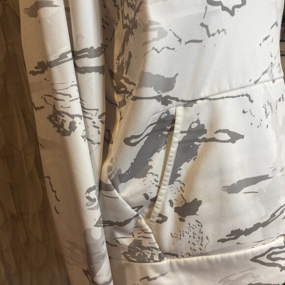 Under Armour Men’s Hoodie Size L – White Camo Pullover Sweatshirt - Picture 7 of 9